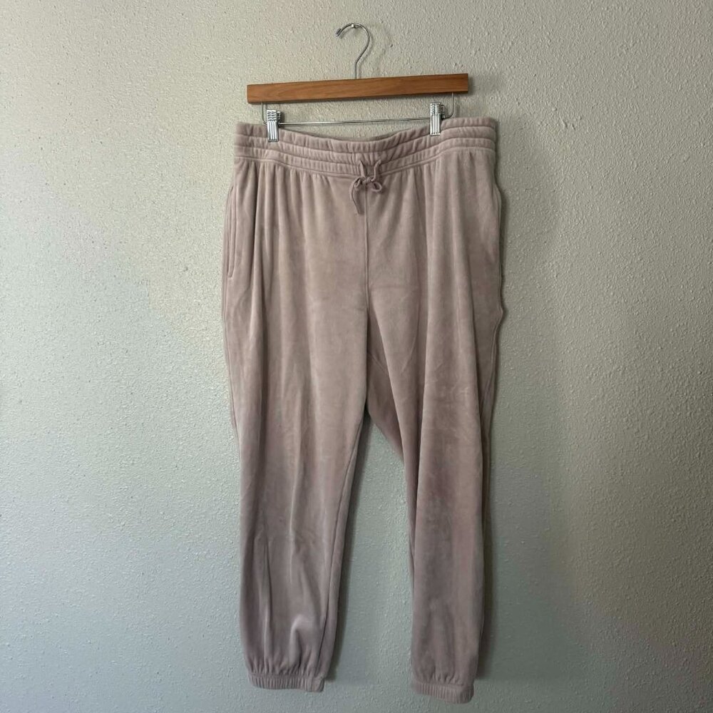 Plus Size Velour Jogger Pant